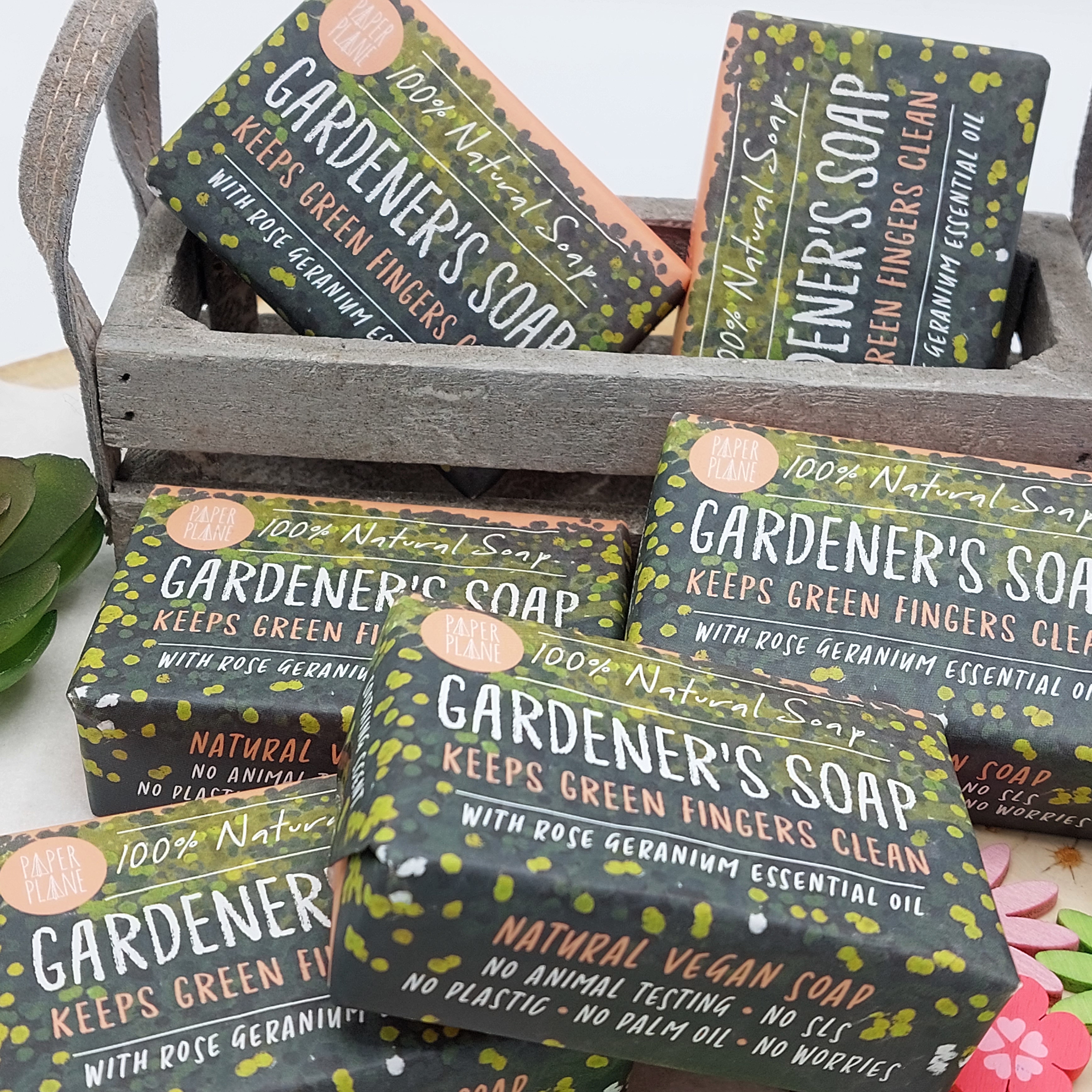 Zeep, 'Rose geranium gardener's soap', 100% Vegan