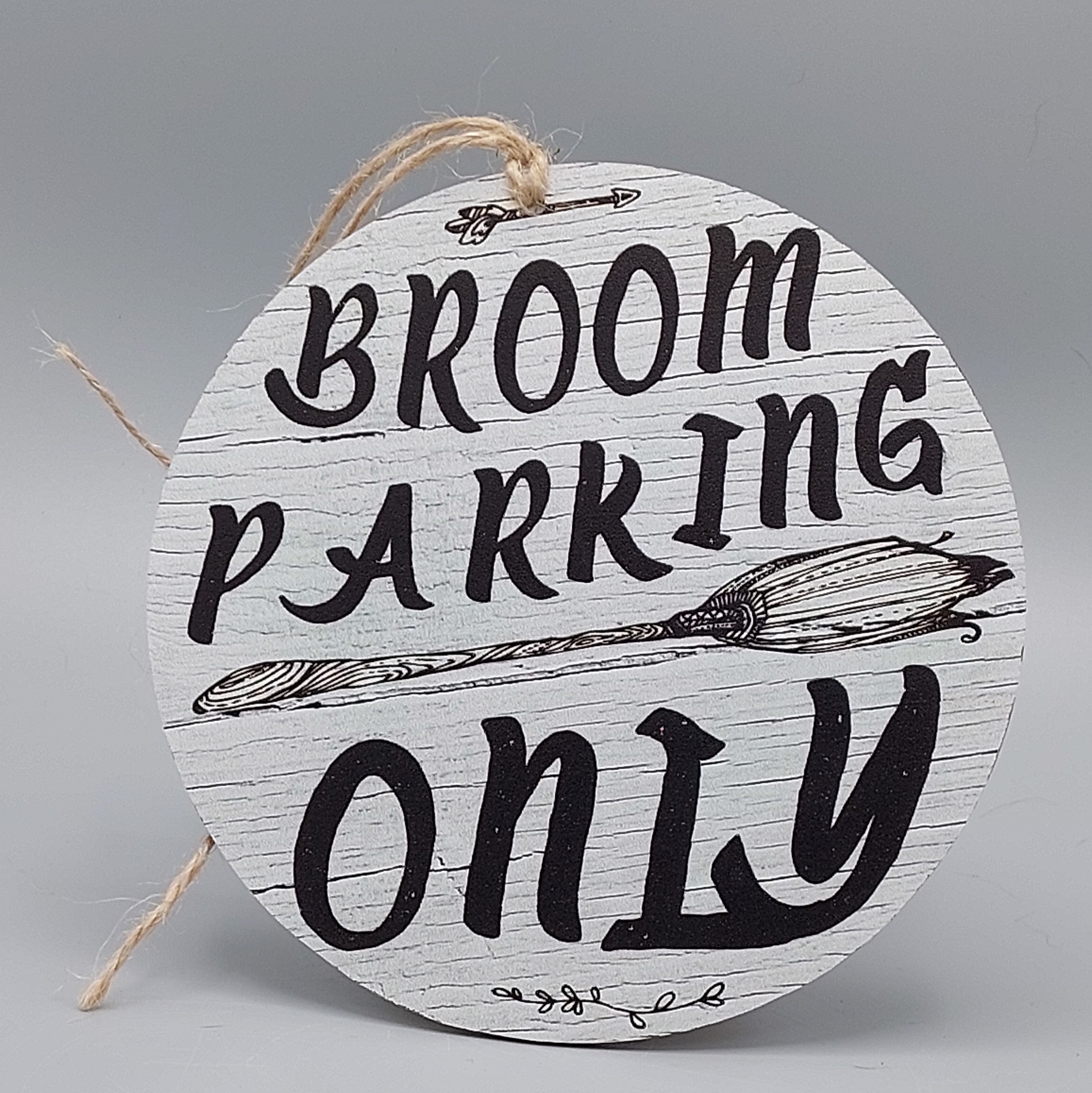 Hanger, 'Broom parking only'