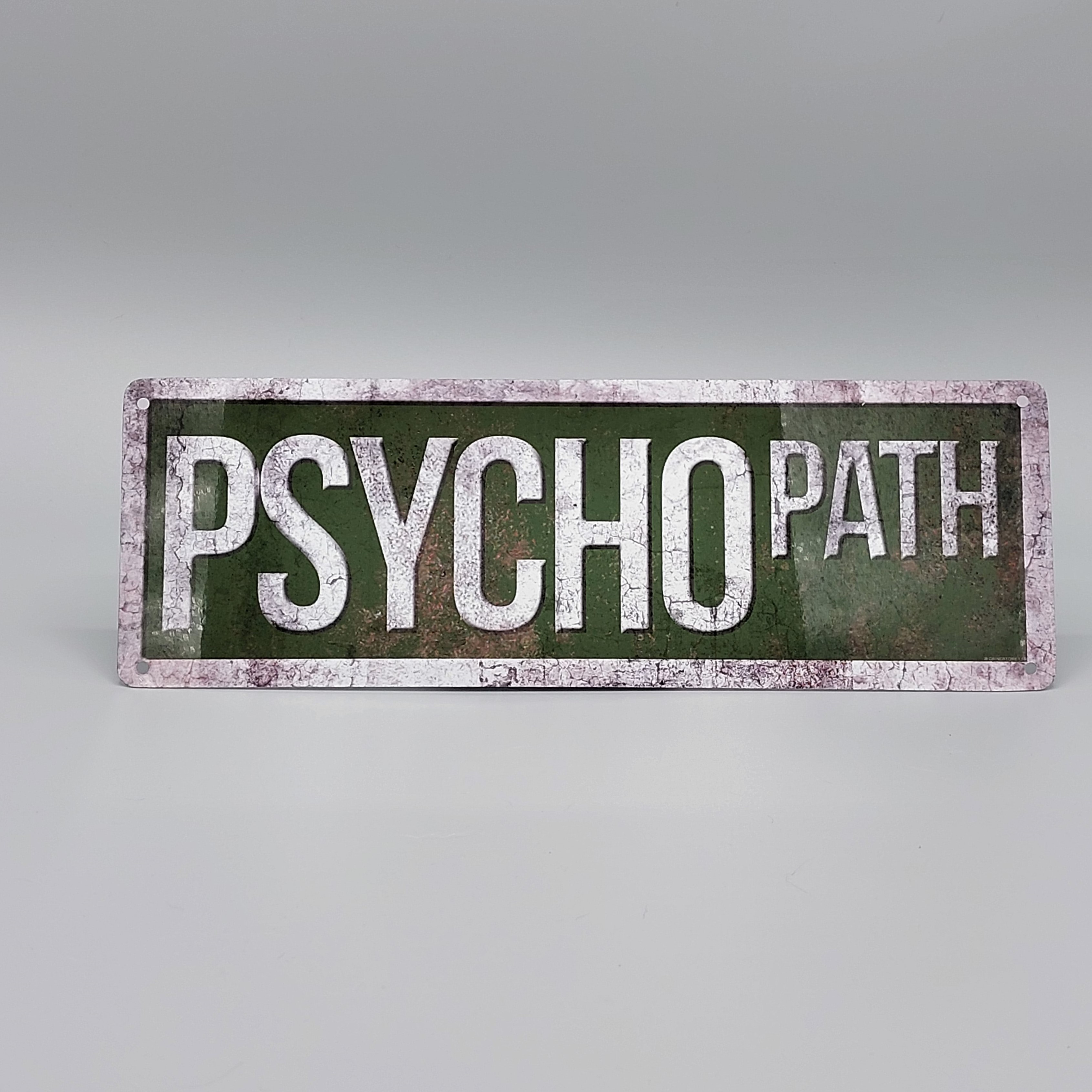 Straatnaambord 'Psycho path'