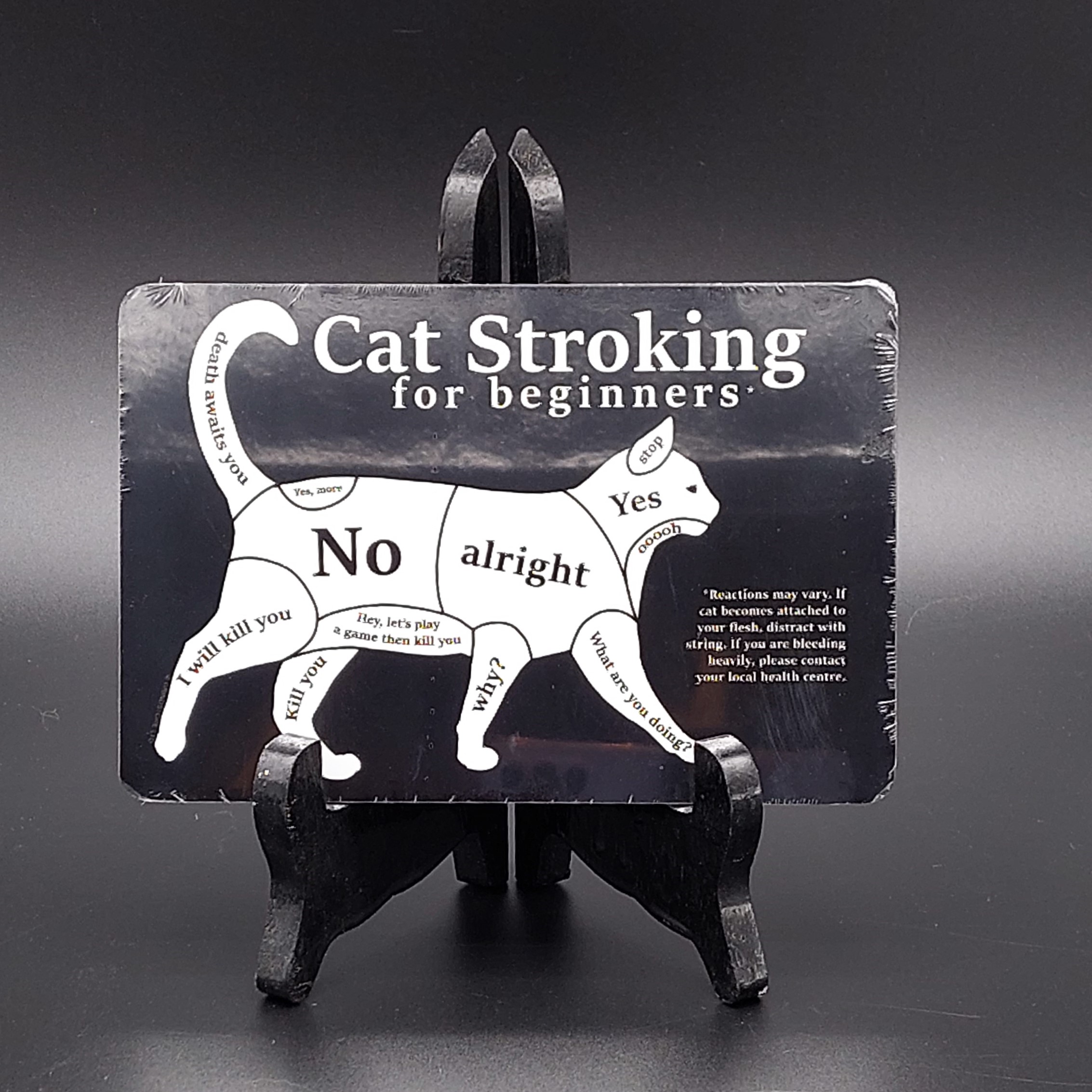 Tekstbord 'Cat stroking'