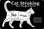 Tekstbord 'Cat stroking'