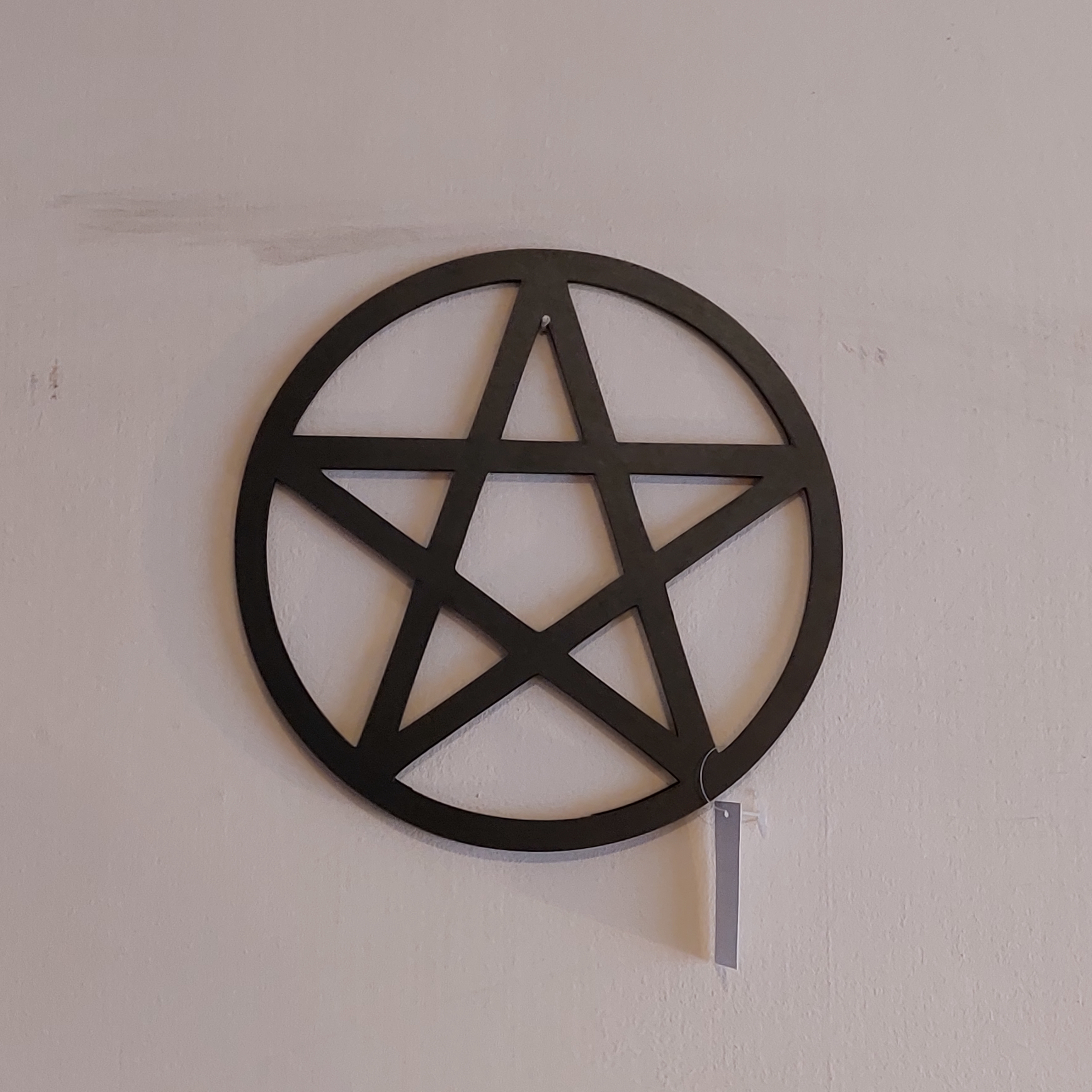 Pentagram om op te hangen in hout