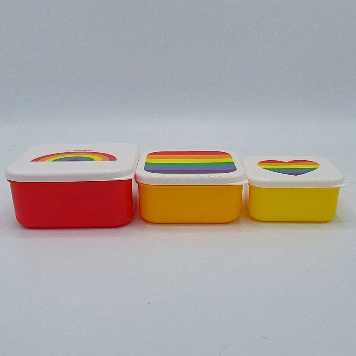 Lunchbox, set van 3, 'Somewhere Rainbow'