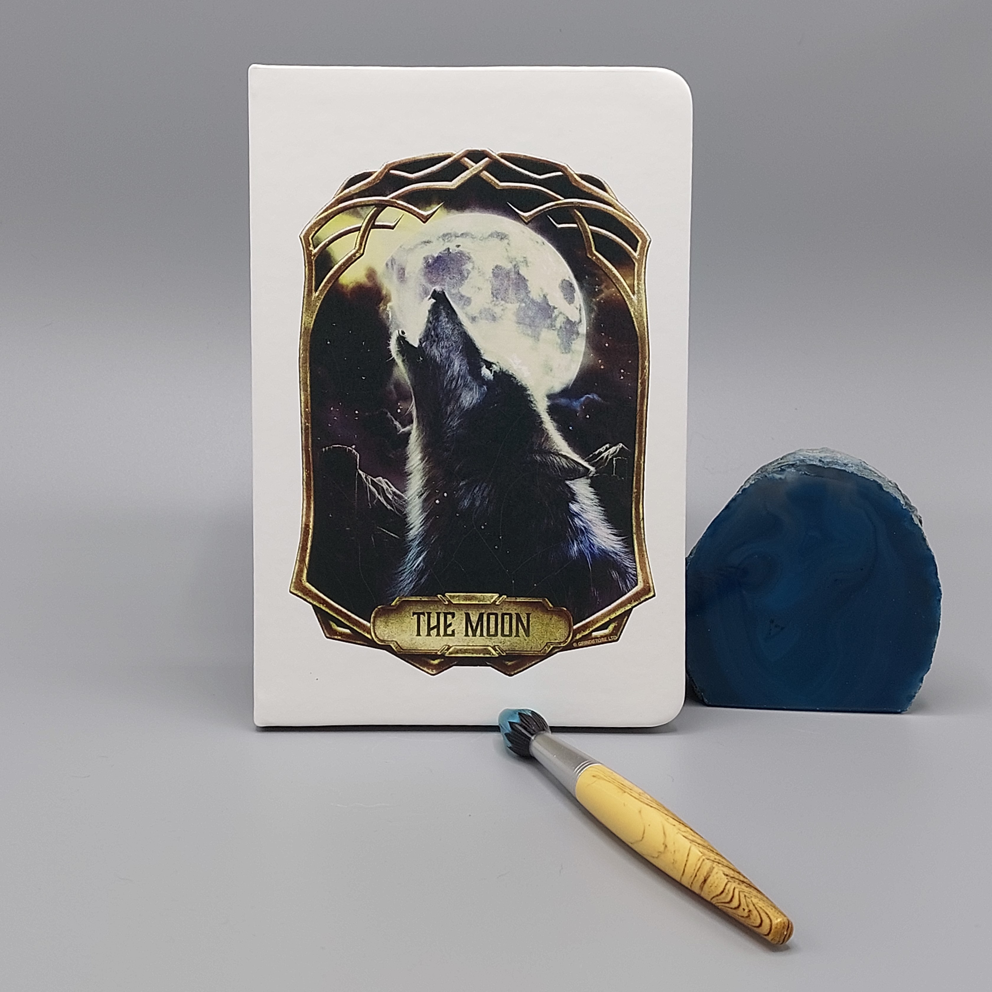 Notitieboek 'The moon', Deadly tarot Obsidian