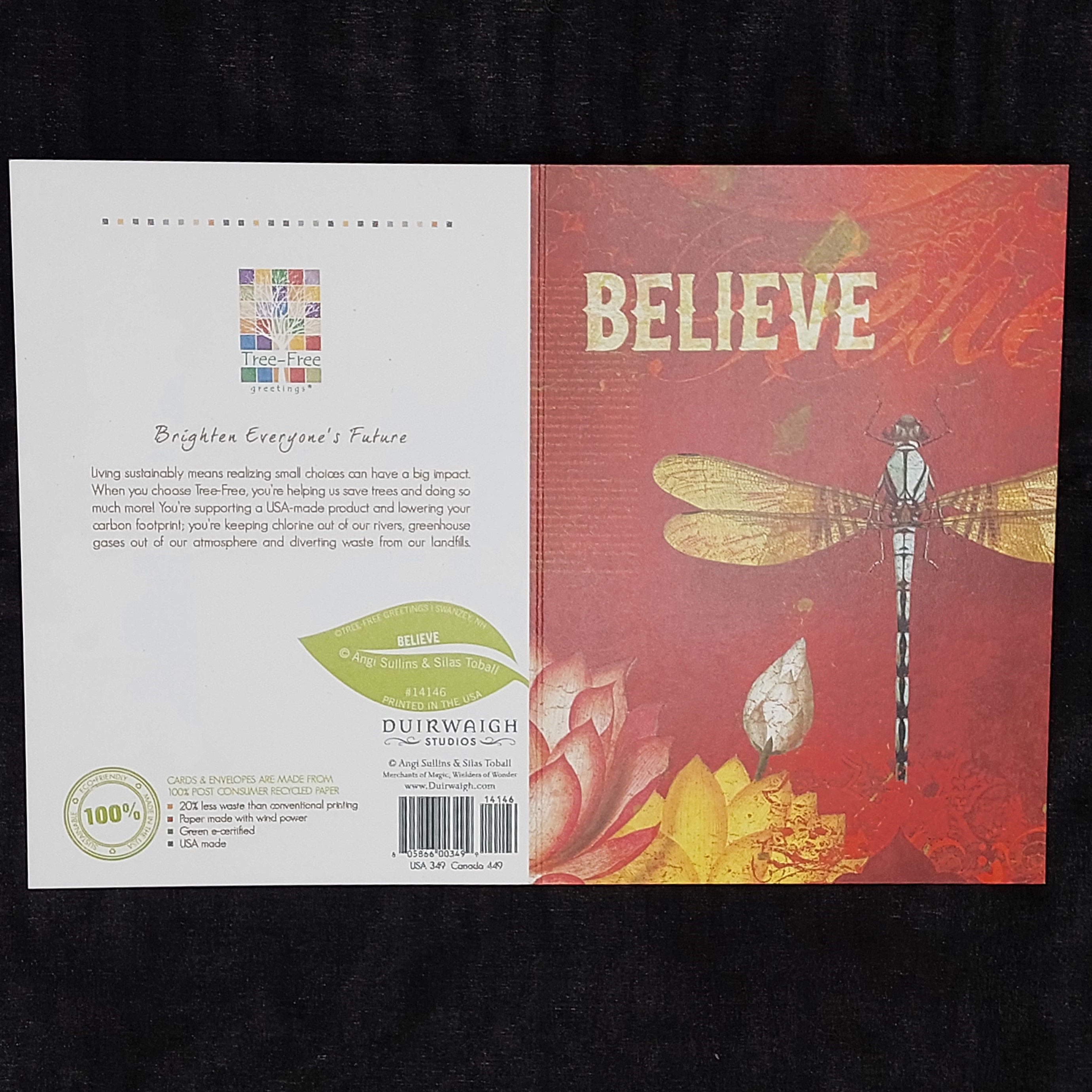 Wenskaart 'Believe'