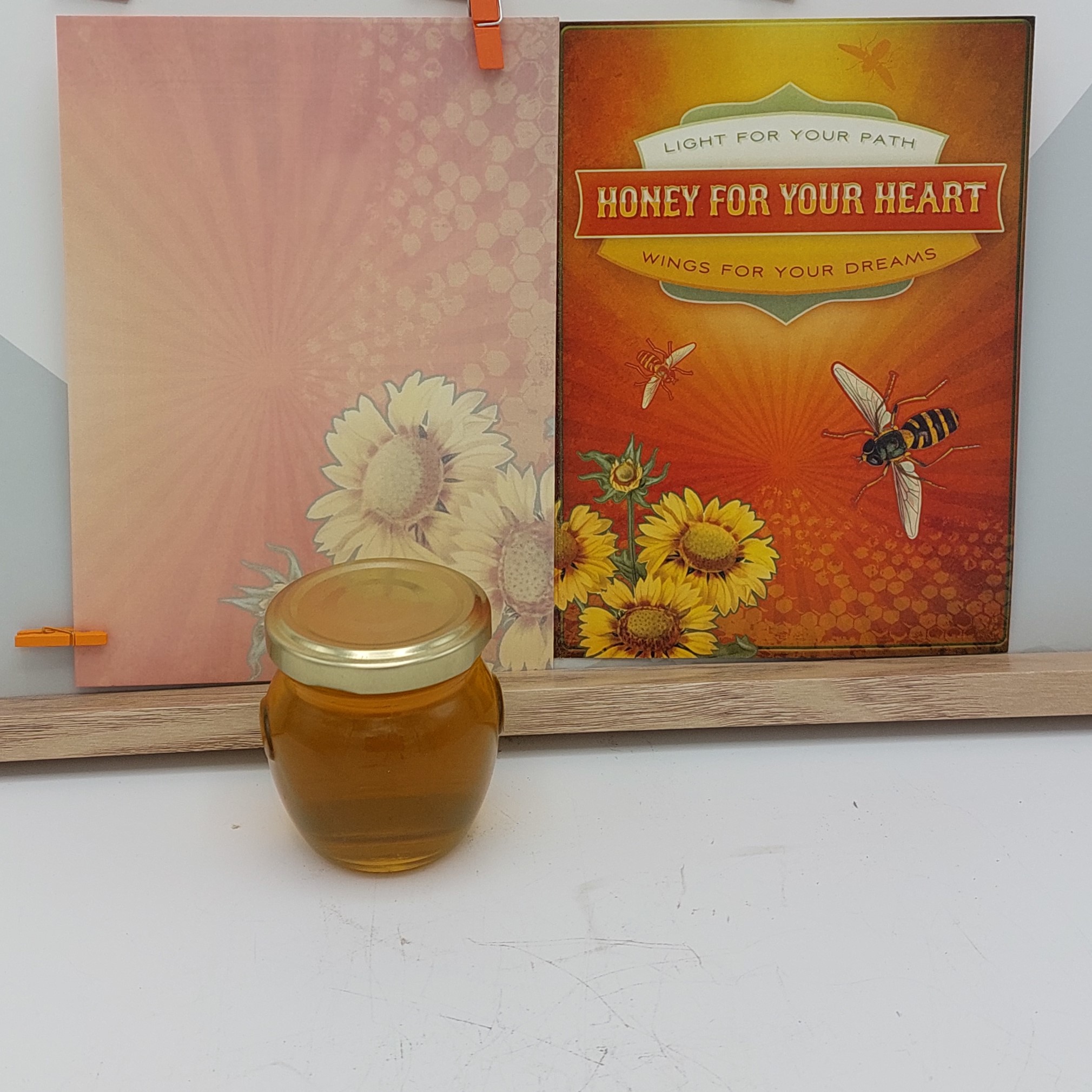 Wenskaart, 'Honey for your heart'