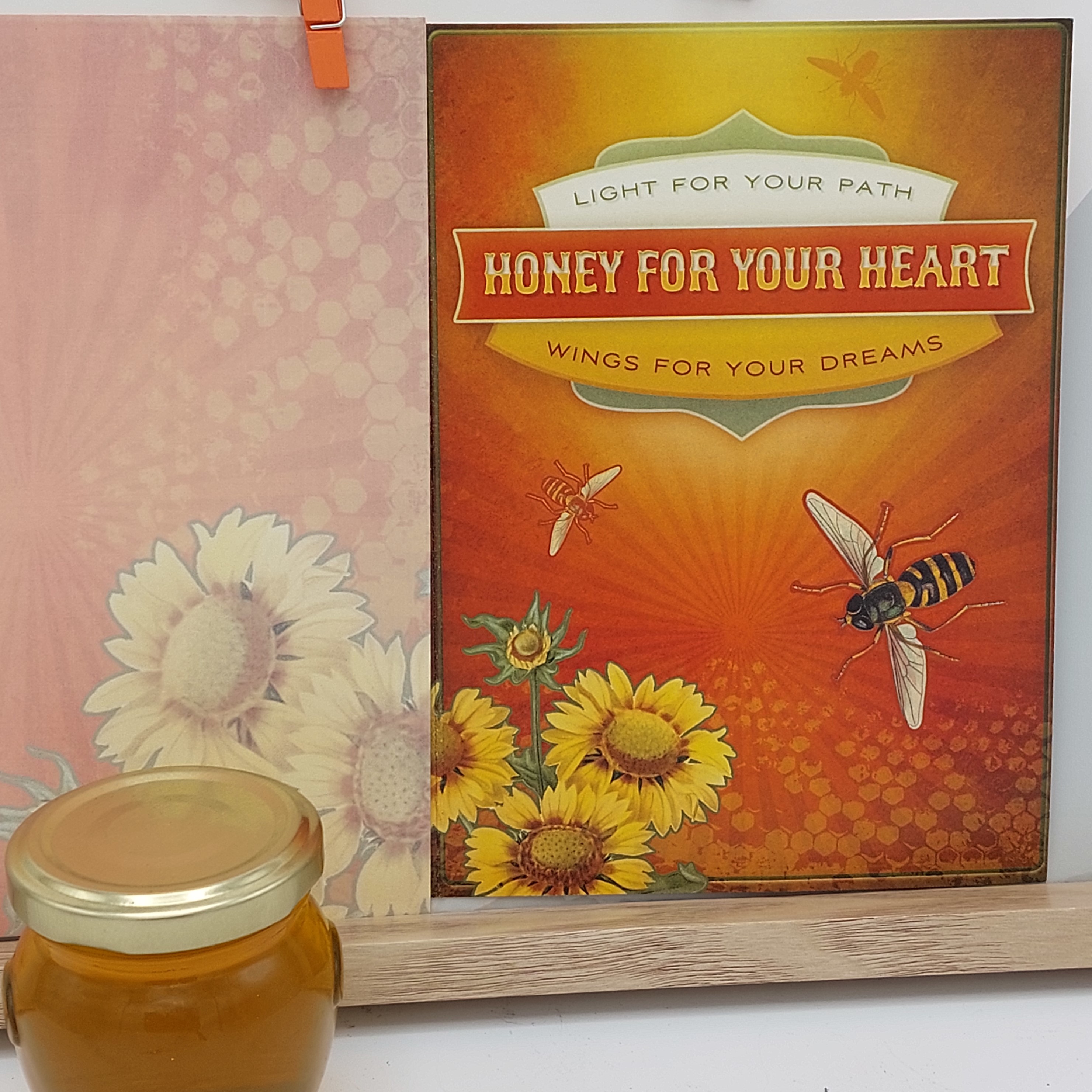 Wenskaart, 'Honey for your heart'