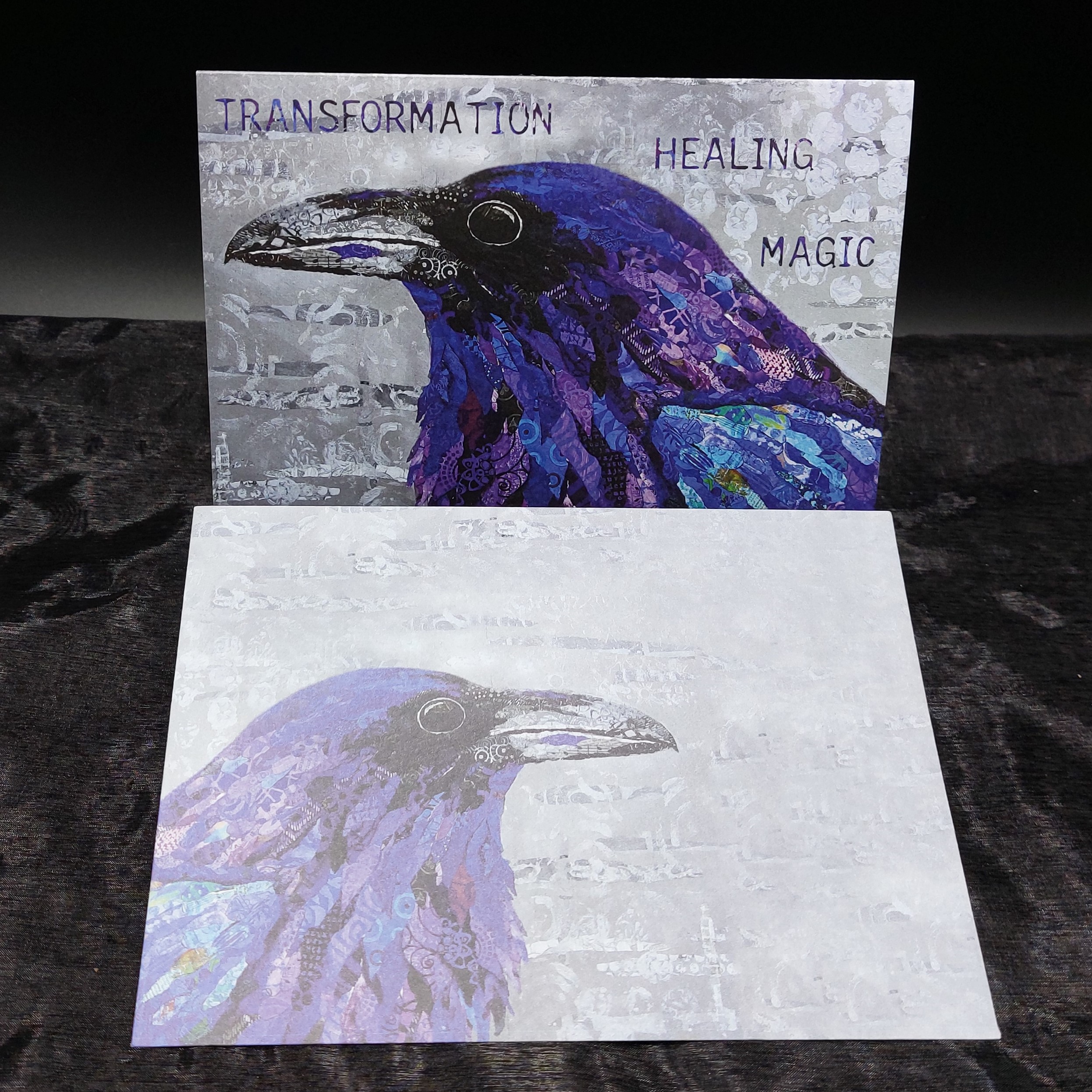 Wenskaart 'Healing raven'